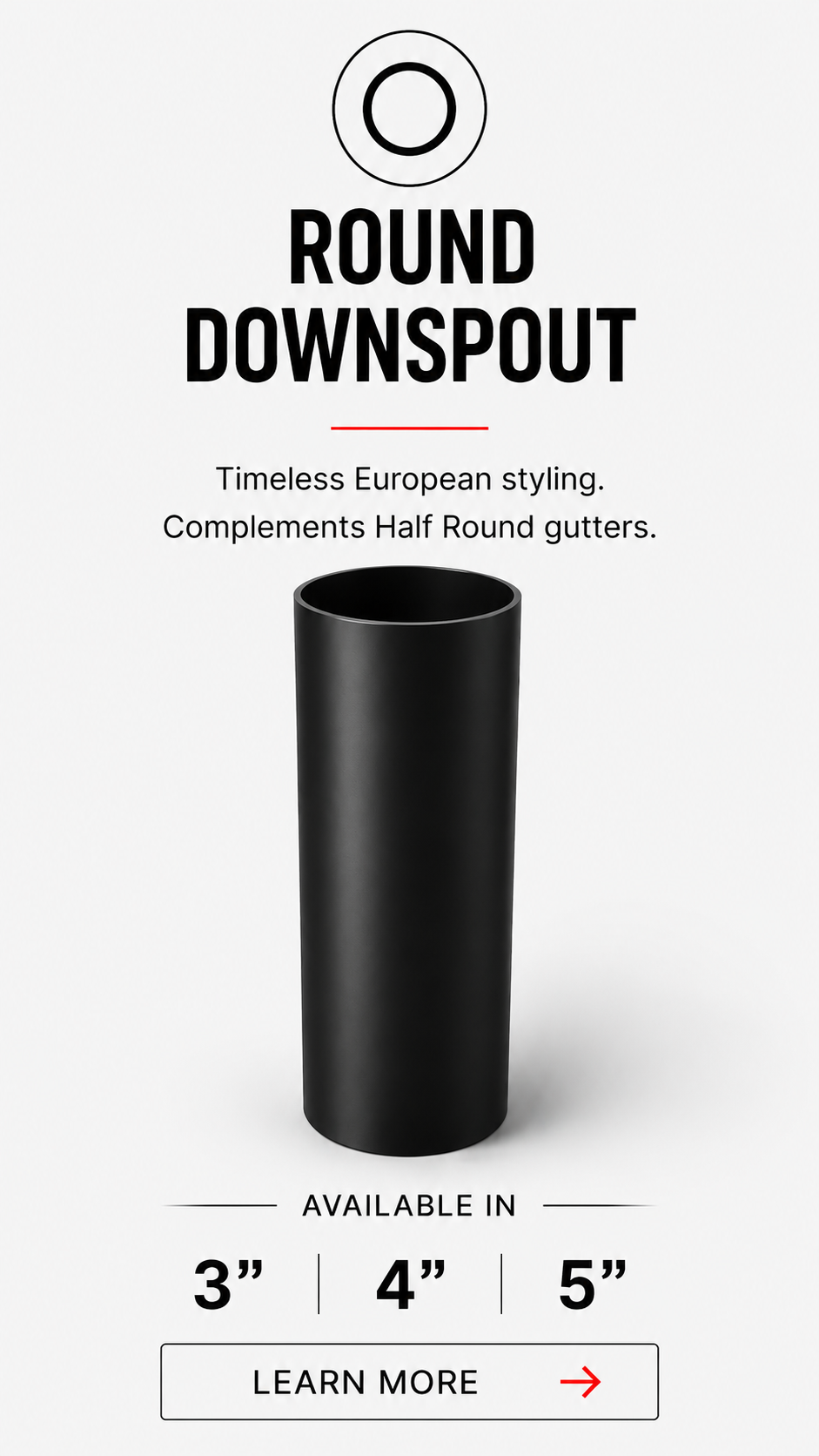 Round Downspout